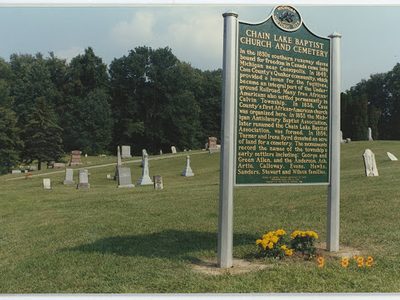 Chain Lake Baptist Church and Cemetery