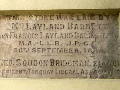 Plaque, Bolton Street, Brixham