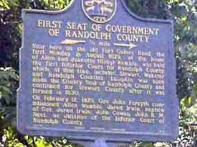 First Seat of Government of Randolph County