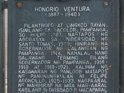 Honorio Ventura historical marker
