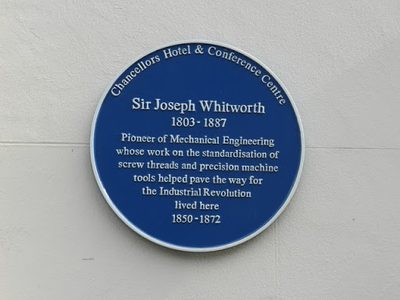 Commemorative Plaque, Chancellors Hotel