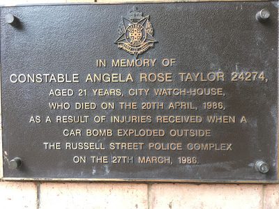Memorial to Constable Angela Taylor