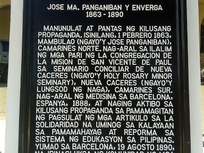 Jose Ma. Panganiban y Enverga historical marker