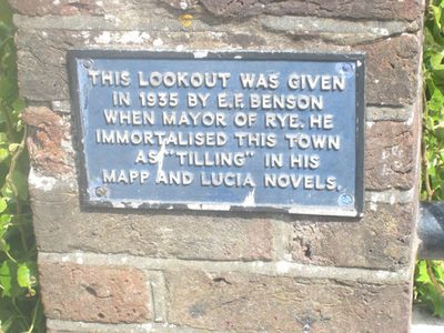 Plaque at Lookout, Rye