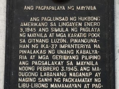 The Liberation of Manila historical marker