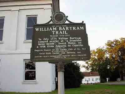 William Bartram Trail Traced 1773-1777