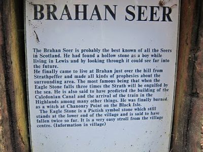 Brahan Seer - Information plaque