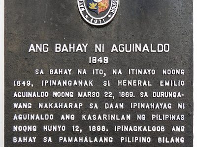 The House of Aguinaldo historical marker