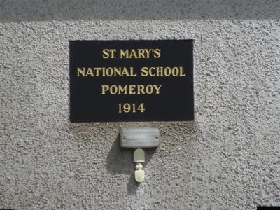 Plaque, St Mary's RC Church, Pomeroy