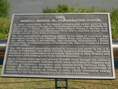 Sidney A. Murray, Jr., Hydroelectric Station 1990