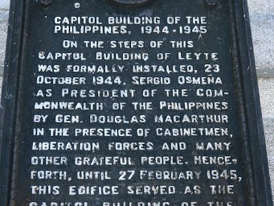 Capitol Building of the Philippines historical marker