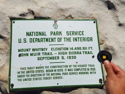 Mount Whitney, Elevation 14,496.11 Ft.