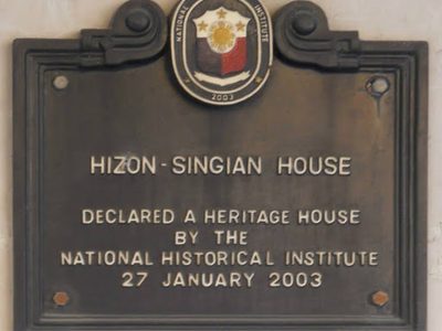 Hizon-Singian House historical marker