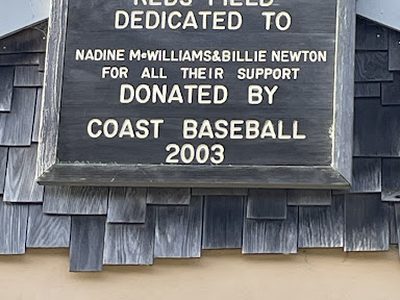 Restrooms at Red's Field Dedicated to Nadine McWilliams & Billie Newton