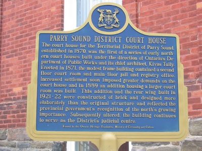 Parry Sound District Court House