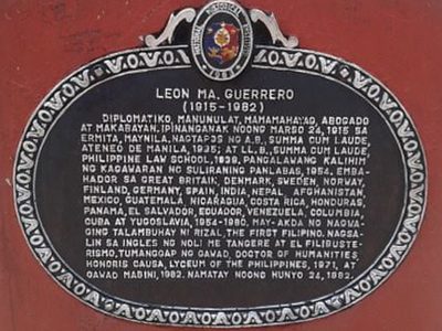 Leon Ma. Guerrero historical marker