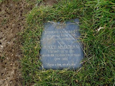Plaque at Redgrave Cricket Ground