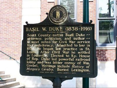 Historical Marker in Georgetown, Kentucky
