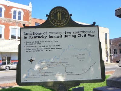 Courthouses of Kentucky Burned in War Between the States