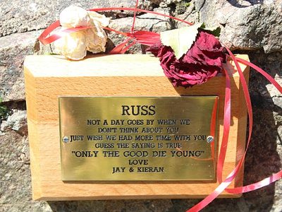 Gullet Quarry memorial plaque, The Malvern Hills