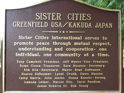 Sister Cities  Greenfield USA / Kakuda Japan