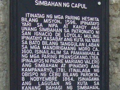 Church of Capul historical marker