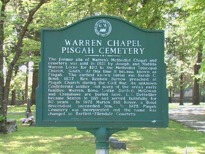 Warren Chapel Pisgah Cemetery