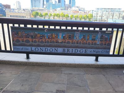 View of Old London Bridge at Night C 15th