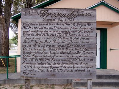 Historical Marker, Granada, Colorado