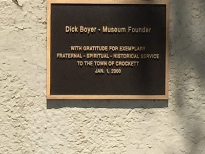 Dick Boyer Museum Founder Crockett