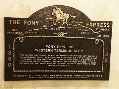 Pony Express Western Terminus No. 2
