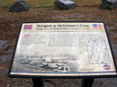 Skirmish at McLemore's Cove - Bragg Sees an Opportunity, September 9-11, 1863