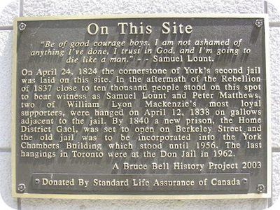 Samuel Lount and Peter Matthews