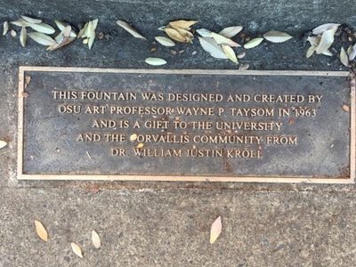 Valley Library Fountain