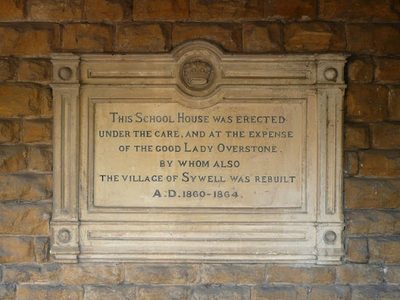 Plaque on Sywell village hall