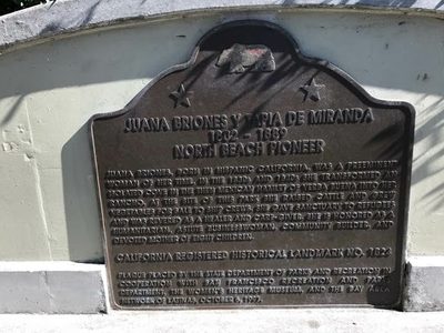 Juana Briones y Tapia de Miranda 1802-1889 North Beach Pioneer