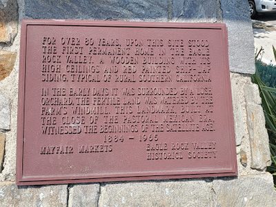 Eagle Rock Valley's First Permanent Home, Eagle Rock, California