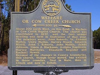 Wayfare or Cow Creek Church