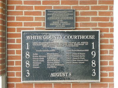 White County Courthouse Historical Marker