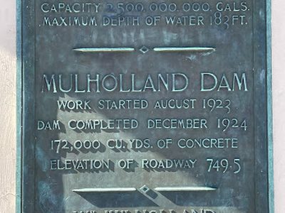 Mulholland Dam and Hollywood Reservoir