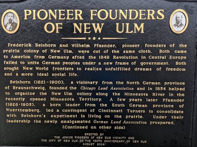 Pioneer Founders of New Ulm