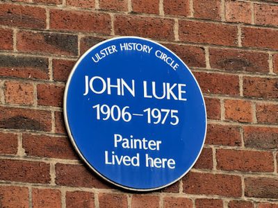 John Luke (painter) plaque, Belfast