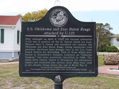 S.S. Oklahoma and Esso Baton Rouge Attacked by U-123