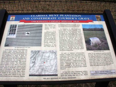 Clarissa Hunt Plantation and Confederate Courier Grave