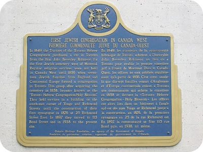 First Jewish Congregation in Canada West