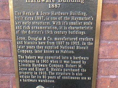Henkle & Joyce Hardware Building 1887