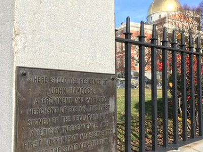 Here Stood the Residence of John Hancock