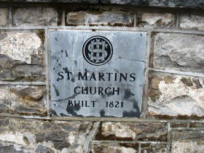 St Martin's church, Kilworth, plaque