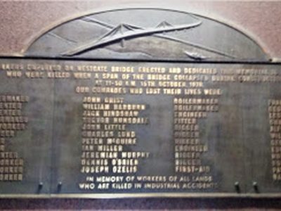 Killed When A Span of The Westgate Bridge Collapsed