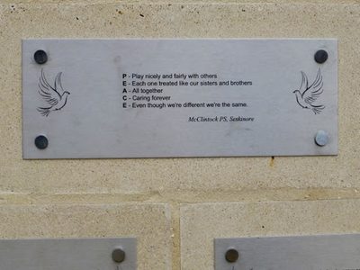 Peace pledge, McClintock PS, Seskinore